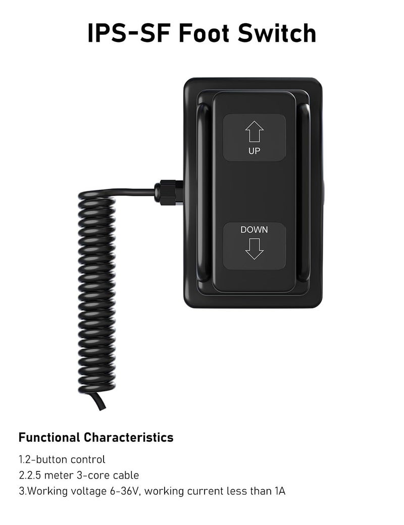 DIHOOL On Off On Foot Pedal Switch 6-36V DC, Forward Reverse On-Off Signal Control Switch, DC Motor I/O Signal Control - Image 2